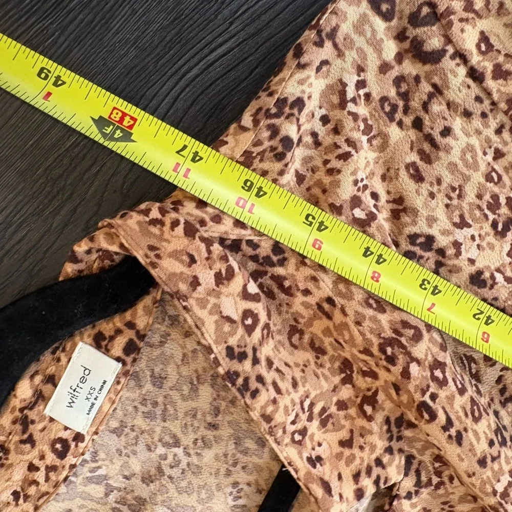 Aritzia cheetah leopard button up maxi shirt Dress XS - Picture 9 of 10